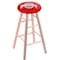 Holland Bar Stool Co Maple Bar Stool, Natural Finish, Ohio State Seat RC30MSNat - alternate 1