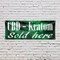 Signmission CBD and Kratom Sold Here, 18 Inch x 48 Inch, Vinyl Banner B-30508 - alternate 5