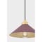 Hudson Valley Lighting Clivedon 12 in. Pendant in Aged Brass/Soft Crimson by Mark D. Sikes MDS1401-AGB/CRN - alternate 7