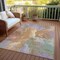Homeroots 8' X 10' Rust And Lavender Abstract Washable Indoor Outdoor Area Rug 615623 - alternate 7