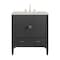 James Martin Vanities Myrrin 30" Single Vanity, Carbon Oak w/ 3 CM Eternal Jasmine Pearl Silestone Top 485-V30-CBO-3EJP - alternate 1