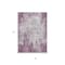 Homeroots 8' X 10' Plum And Ivory Abstract Washable Indoor Outdoor Area Rug 612361 - alternate 9
