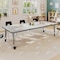 Flash Furniture Commercial Adjustable Height Rectangular Activity Table - Locking Casters-LTGY XU-A3072-REC-LTGRY-T-P-CAS-GG - alternate 10