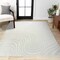 Jonathan Y Maribo High-Low Abstract Groovy Striped Cream/Ivory 3 ft. x 5 ft. Indoor/Outdoor Area Rug SCN103A-3 - alternate 8