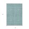 Homeroots 8' X 10' Teal Blue And Silver Geometric Washable Indoor Outdoor Area Rug 594512 - alternate 9