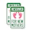 Signmission Pink Reserved Parking for New Mothers, 12'' X 18'' 2 Signs, Heavy Gauge Aluminum, 2PK A-1218-2PACK-23299 - alternate 1