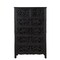 Homeroots 35" Black Solid Wood Six Drawer Chest 521240 - alternate 14
