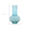 Homeroots Set of Two Aqua Glass Round Table Vases, 2PK 593883 - alternate 5