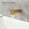 Kibi Cube Wall Mounted 1/2 in Slip-On Tub Spout with Diverter, Brushed Brass TS103BB - alternate 8