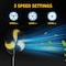 Elexnux 30in 120V 3-Speed High Velocity Indoor or Outdoor Yellow Oscillating Misting Pedestal Fan IR-FAN7802 - alternate 8