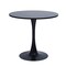 Homeroots 32" Black Wood Pedestal Base Round Top Dining Table 568200 - alternate 1