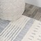 Jonathan Y Kerstin Geometric High-Low Cream/Gray 4 ft. x 6 ft. Area Rug SNT100A-4 - alternate 8