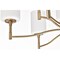 Nuvo Liam, 9 Light Chandelier, Burnished Brass, White Opal Glass 60/8209 - alternate 7