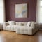 Homeroots Ivory Boucle L Shaped Two Piece Sofa and Chaise Sectional With Toss Pillows 644522 - alternate 15
