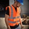 Neiko High-Visibility Safety Vest with Reflective Strips, Neon Orange, Medium for Safety 53944A - alternate 5