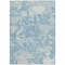 Homeroots 3' X 5' Sky Blue And Denim Blue Abstract Washable Indoor Outdoor Area Rug 609576 - alternate 9