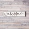 Homeroots 11" X 48" White And Gray Welcome Sign Wood Wall Decor 516340 - alternate 6