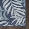 Homeroots 3' X 5' Navy Blue And Ivory Palm Leaf Indoor Outdoor Area Rug 554900 - alternate 9