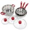 Gibson Home Crawson 7 Piece Stainless Steel Cookware Set in Chrome with Red Handles 127768.07 - alternate 10