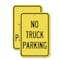 Signmission No Parking Sign No Truck Parking 2, 18'' X 24'' 2 Signs, Heavy Gauge Aluminum, 2PK A-1824-2PACK-23662 - alternate 1