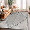 World Rug Gallery Modern Geometric Area Rug 5 ft x 7 ft Cream WR91CREAM5X7 - alternate 1