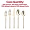 Smarty Had A Party Shiny Gold Moderno Plastic Cutlery Set-Spoons, Forks, Knives, Mini Spoons, Mini Forks, 300 Guests, 1500PK 9330-GSPCS-CASE - alternate 8