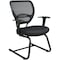 Office Star Desk Chair Side Chair, Mesh, Black 5505 - alternate 1