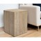 Homeroots 20" Beige Marble Square Block End Table 569939 - alternate 1