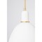 Hudson Valley Lighting Copake 1 Light Pendant 12.25 In. Vintage Gold Leaf/Matte Ivory Ceramic 1717-VGL/CMI - alternate 3