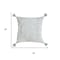 Homeroots 18" Gray And Silver Geometric Viscose Throw Pillow Cover with Tassels 714217 - alternate 6