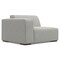 Homeroots 88" Gray Fabric Modular Sofa With Brown Legs 641016 - alternate 7