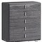 Homeroots 38" Gray Wood Five Drawer Dresser 714480 - alternate 4