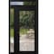 Vdomdoors Front Exterior Prehung Metal-Plastic Door Clear Glass / MANUX 8666 Matte Black / Office Commercial MANUX8666EXD-BLK-W30+16xH80+16-LH-I - alternate 1