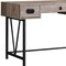 Homeroots 47" Taupe and Black Computer Desk With Three Drawers 333515 - alternate 4