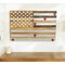 Homeroots 24" X 36" Brown and Gray Stars And Stripes Wood and Metal Hanging Dimensional Sculpture 489477 - alternate 5