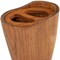 Homeroots Natural Brown Solid Teak Oval Toothbrush Holder 475839 - alternate 7