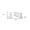 Homeroots 60" White and Black L Shape Computer Desk With Three Drawers 489931 - alternate 5