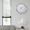 Clockswise 16-inch Non-Ticking Quartz Wall Clock with Thermometer & Hygrometer - Battery Operated QI004747.SI.16 - alternate 10