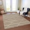 Homeroots 8' X 10' Taupe And Brown Geometric Washable Indoor Outdoor Area Rug 610730 - alternate 8