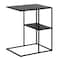 Homeroots 24" Black Steel End Table With Shelf 543836 - alternate 8