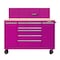 The Original Pink Box 60-Inch 7-Drawer Rolling Tool Cabinet Workstation, Pink PB6007WSR - alternate 1