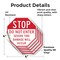 Signmission Stop Do Not Enter Severe Tire Damag, 4 inch X 4 inch, Vinyl Decal, 5PK OC-D-5PACK-4-238 - alternate 4