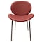 Leisuremod Servos Dining Side Chair with Upholstered Leather Seat and Iron Frame in Bordeaux, 2PK SCBL-22BOR2 - alternate 10