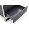 Homeroots Modern Gray and Stainless Steel Nightstand With Two Drawers 473035 - alternate 5