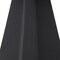 Homeroots 48" White and Black Sintered Stone and Steel Pedestal Base Round Dining Table 572234 - alternate 8