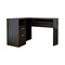 Homeroots 47" Black L Shape Computer Desk With Two Drawers 403824 - alternate 1