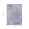 Homeroots 8' X 10' Sky Blue And Denim Blue Abstract Washable Indoor Outdoor Area Rug 615713 - alternate 8