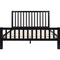 Homeroots Black Slat Back Solid Wood King Bed Frame 523633 - alternate 9