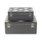 Homeroots Set of Two Black And White Wood And Mirrored Glass Box With Lid, 2PK 489379 - alternate 6