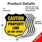 Signmission No Spray Shield Sign Caution Property Li, 6 inch X 6 inch, Vinyl Decal, 5PK SHI-D-5PACK-6-404 - alternate 5